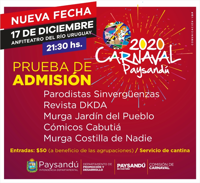 Carnaval2020 PruebaDeAdmision