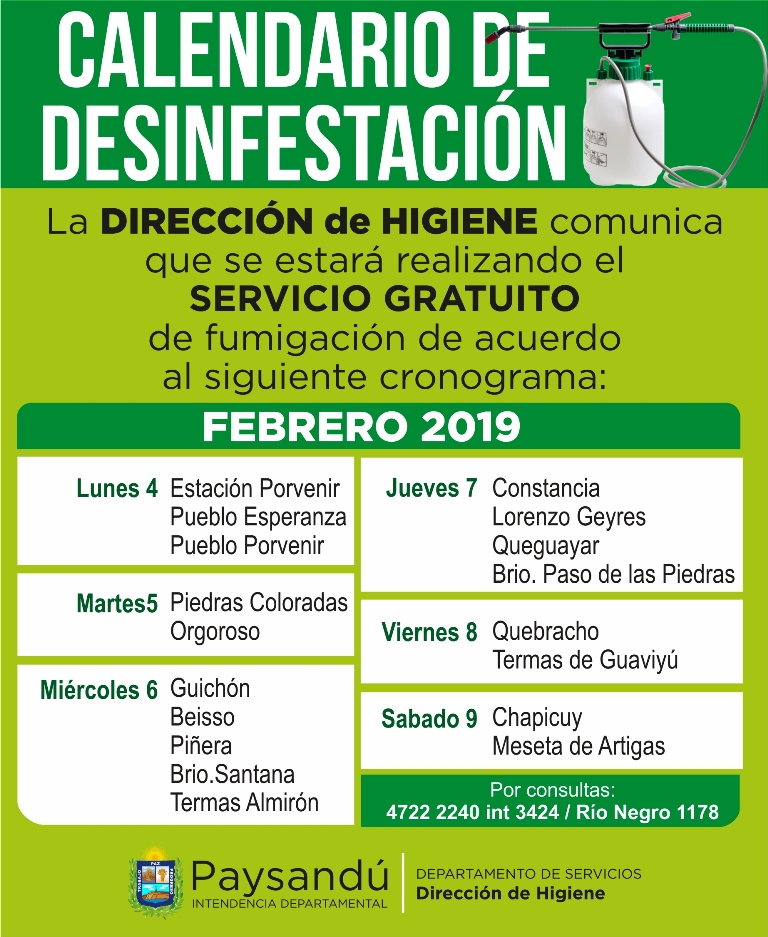 calendario desinfestacion interior 201902
